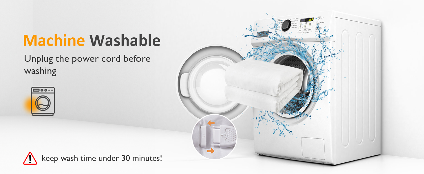 Sunvivi Queen Electric Heated Mattress, Queen Size Bed