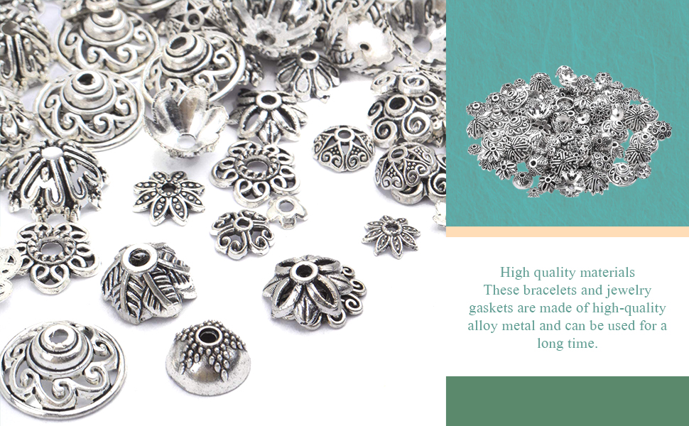 filigree bead caps