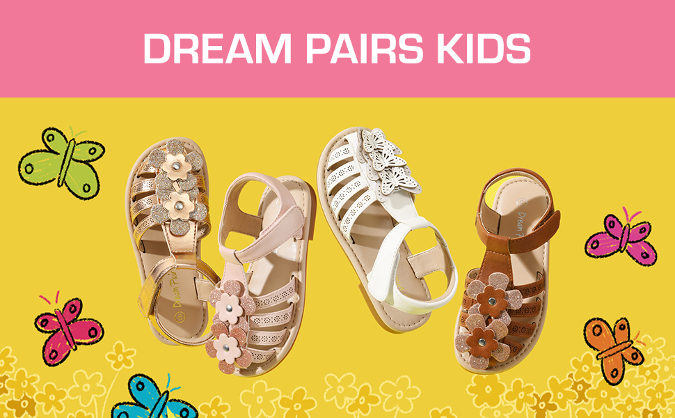 Amazon.com | DREAM PAIRS Girls Sandals Closed-Toe Sandals