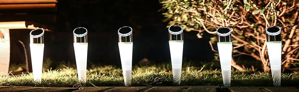 A grey pixel indicating solar lights for pathways with long-lasting lighting hours.