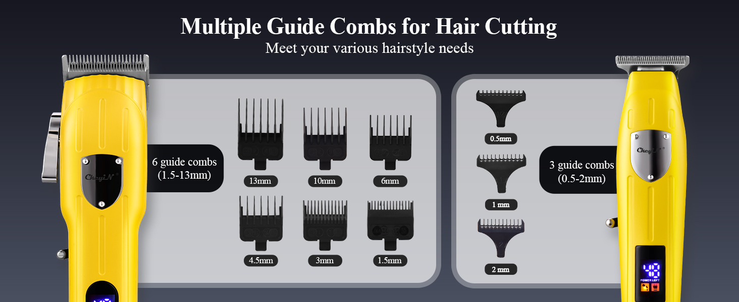 CkeyiN Professional Hair Clippers Men & TBlade Trimmer Kit, Cordless