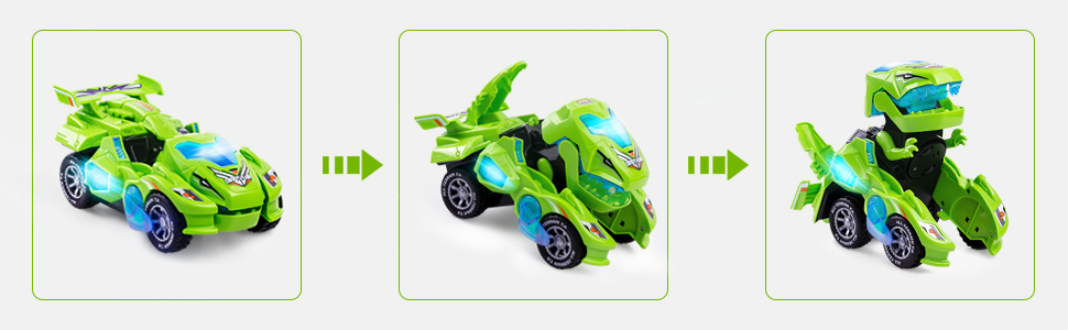 Juguetes de dinosaurios transformadores