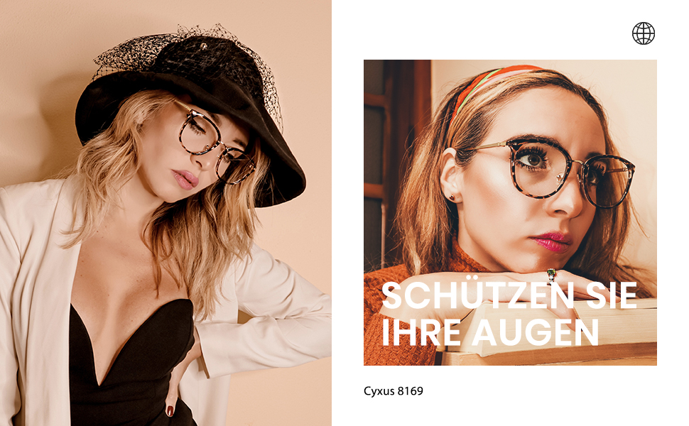 Blaulichtfilter Brille Damen
