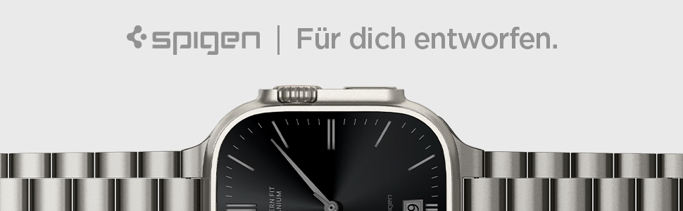Edelstahlarmbanduhr mit quadratischem schwarzem Zifferblatt und verknüpftem Metallband. Minimalistisches Design mit dünnen Stundenmarkierungen und Datumsanzeige bei 3 Uhr