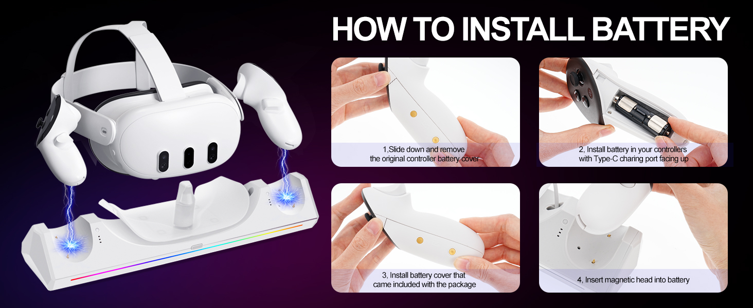 Charging Dock for Meta Quest 3