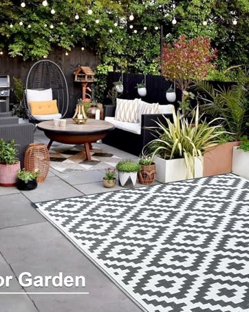 Outdoor Rug for Garden 180x270CM Large Outdoor Rugs Waterproof Camping Rugs