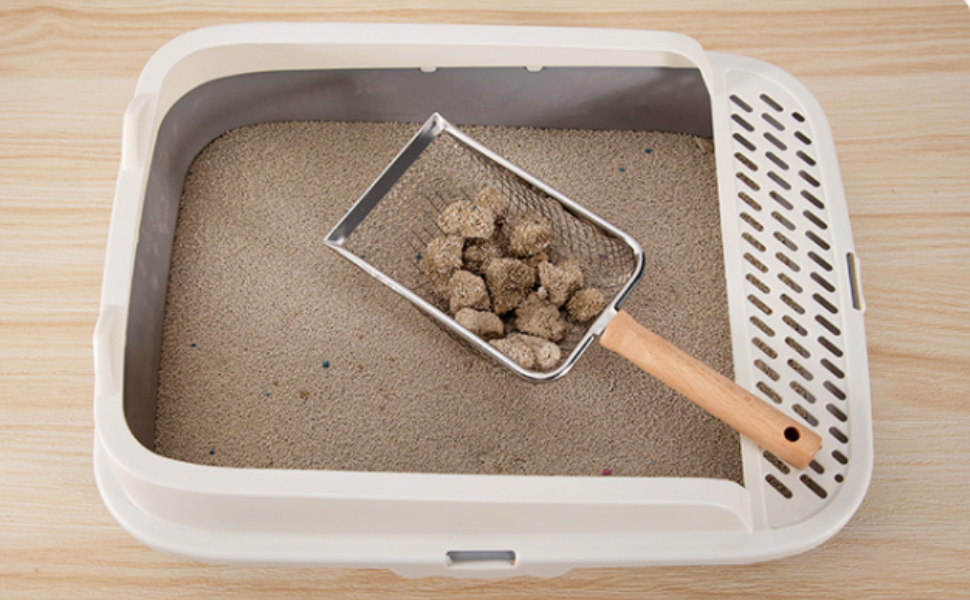 Lawei 3 Pack Metal Cat Litter Scoop, Stainless Steel Sand