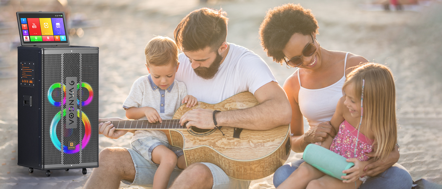 Karaoke Machine with Lyrics Display Screen, Vangoa