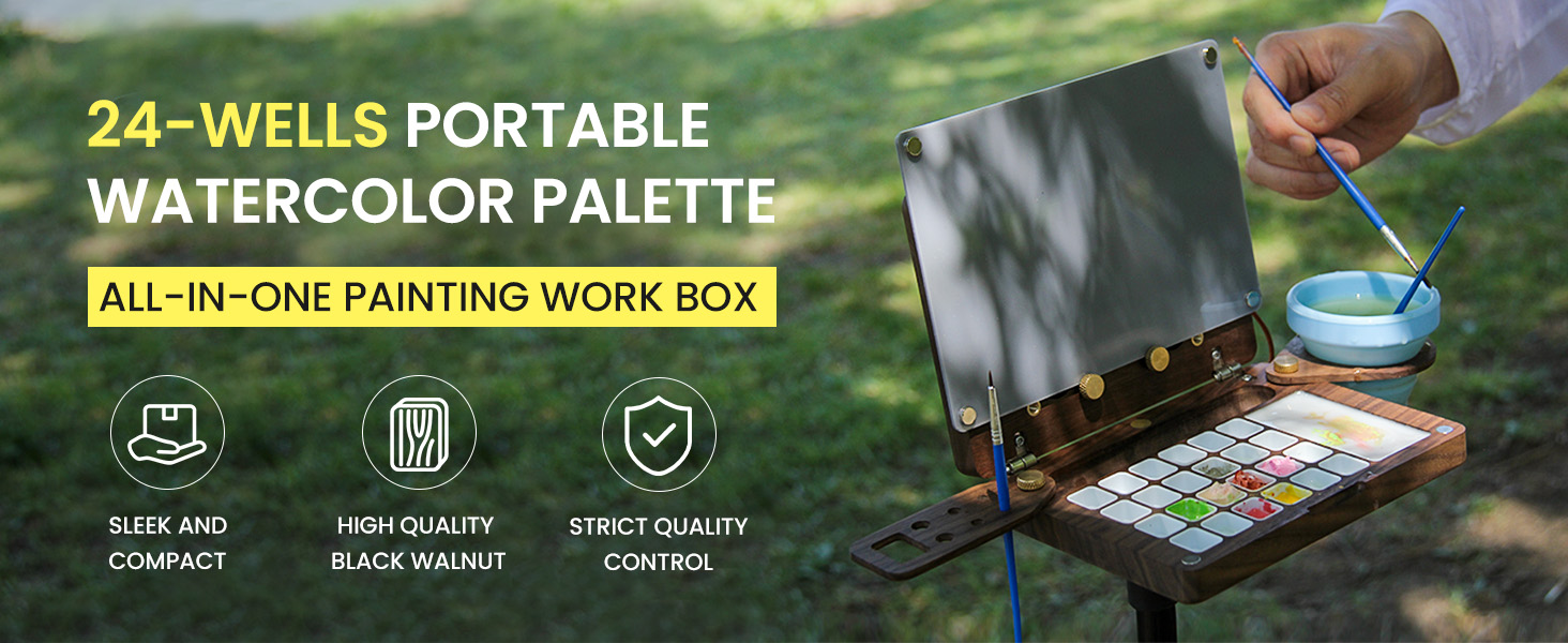 Wooden Paint Palette