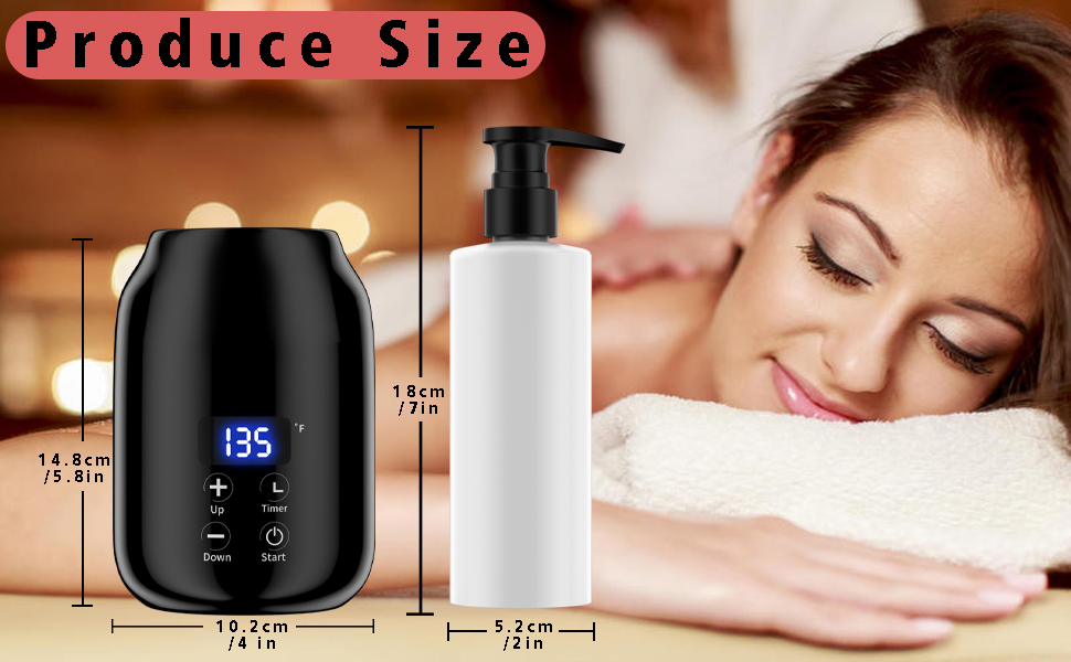 JOSBES Lotion Heater Dispenser Heater, Oil Bottle Heater, Professional Massage Oil Bottle Warmer
