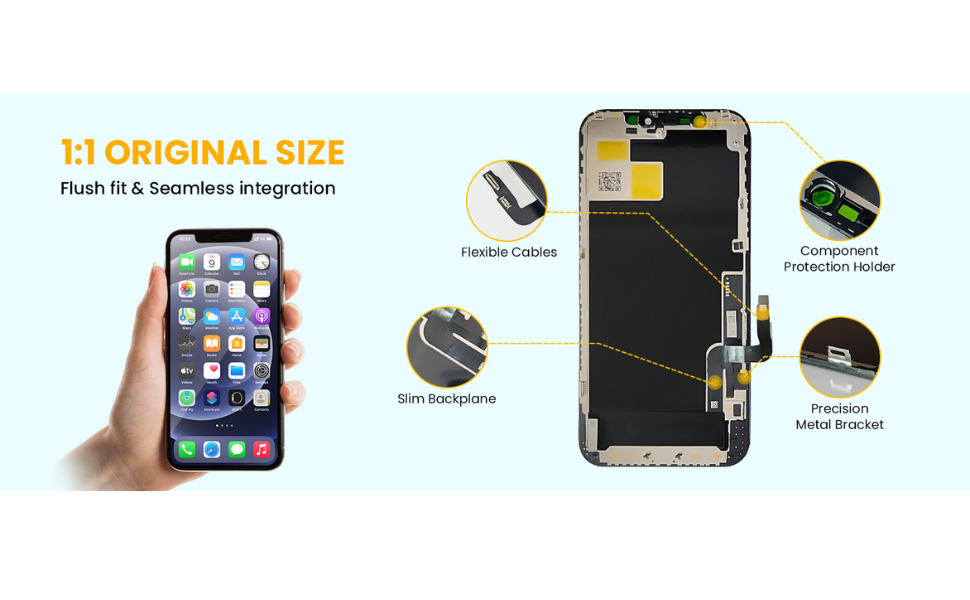 for iPhone 12 LCD Screen Replacement 6.1 inch