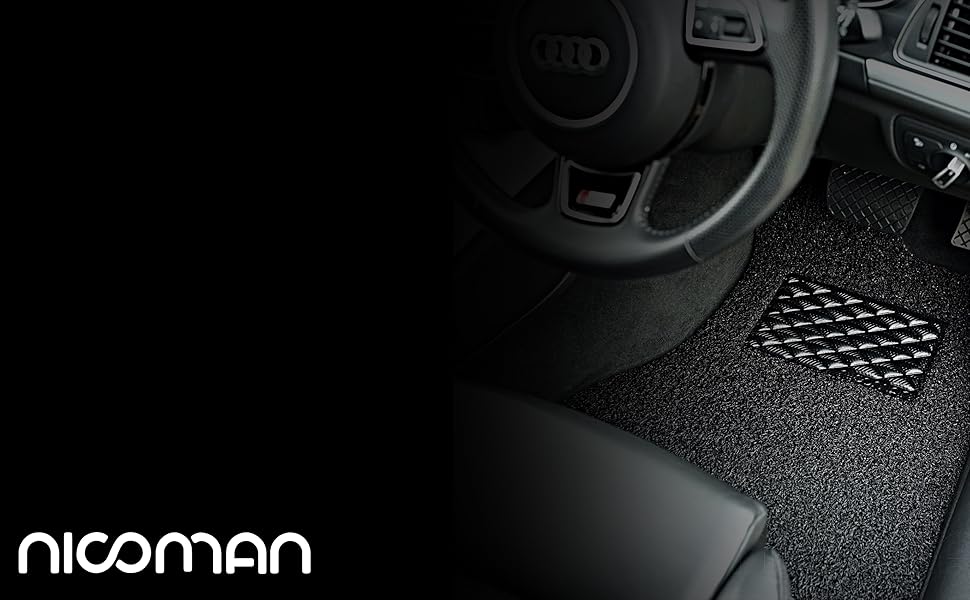 Universal Car Mats NonSlip PVC Rubber Heavy Duty Easy Clean Floor Mat