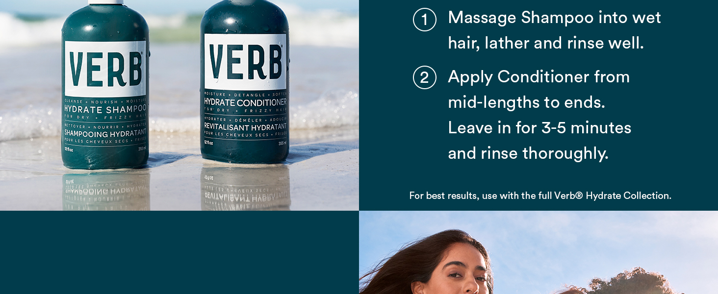 hydrate shampoo and conditioner how to use