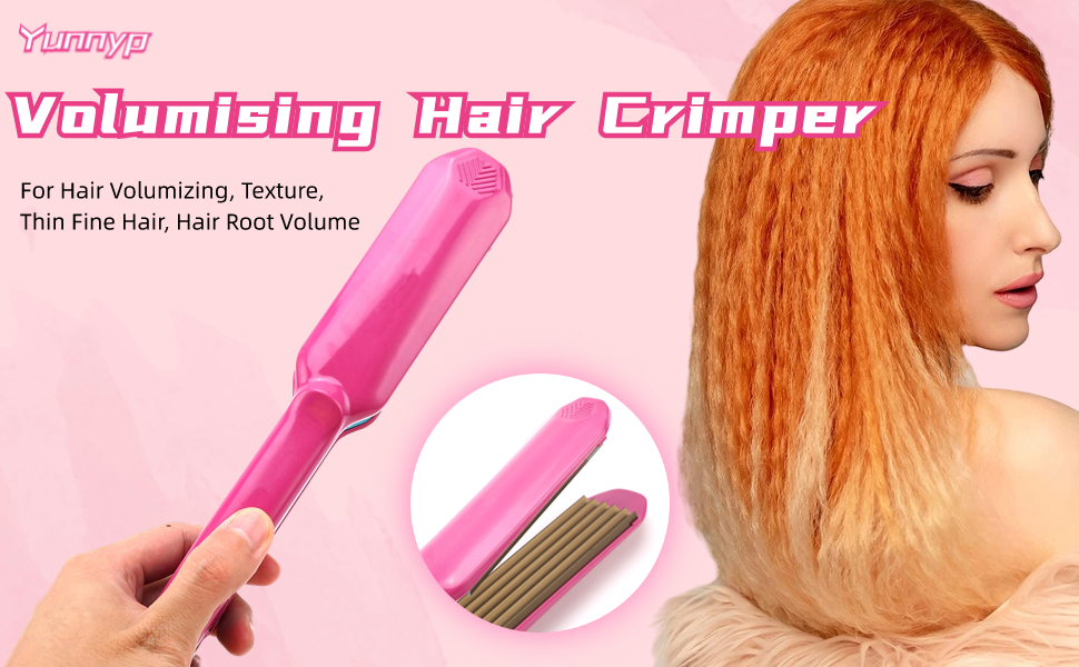 Hair Crimper Crimping Iron for Thin Fine Hair