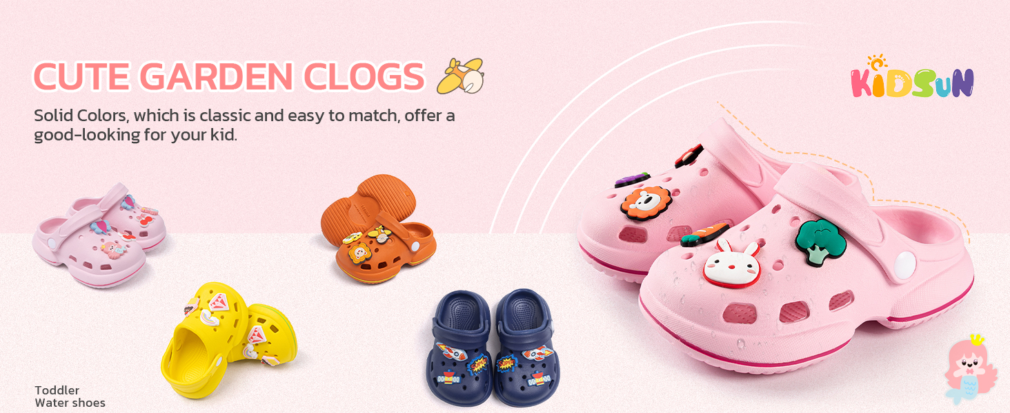 CUTE GARDEN CLOGS TODDLER WATER SHOES