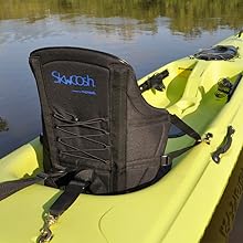 Skwoosh High Back Kayak Seat with Lumbar Roll