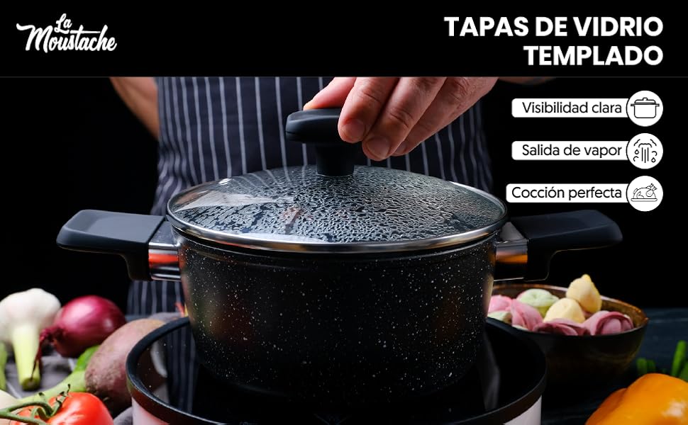 Batería de cocina 8 piezas