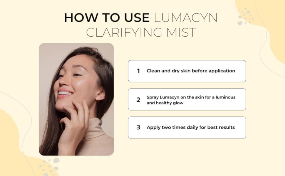 Lumacyn Clarifying Mist Benefits Reduce Redness Calm Blemishes