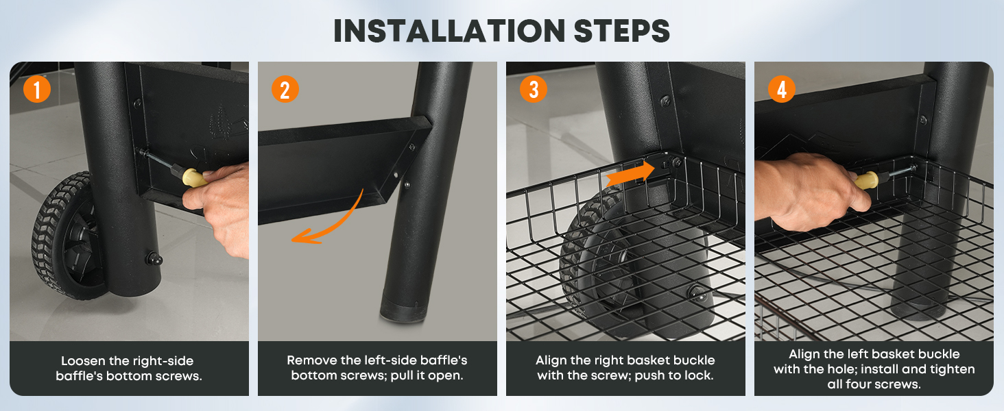 Pellet Grill Storage Basket