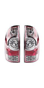 Tail Light Assembly LED Type Compatible with Toyota Tacoma 2005-2015 8155004160 8156004160