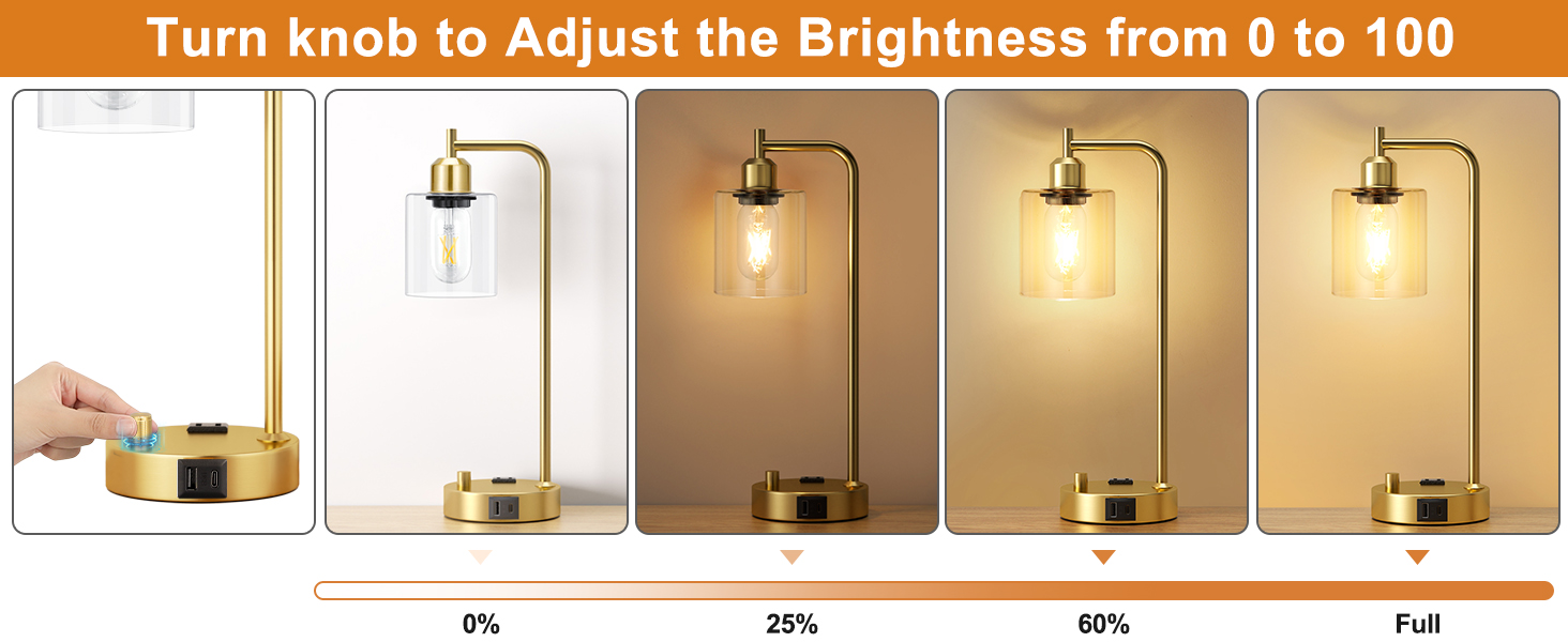 clear bedside table lamp