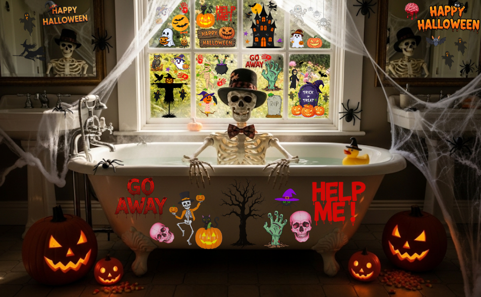 Halloween window clings stickers - gift idea