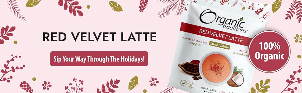 organic traditions red velvet latte