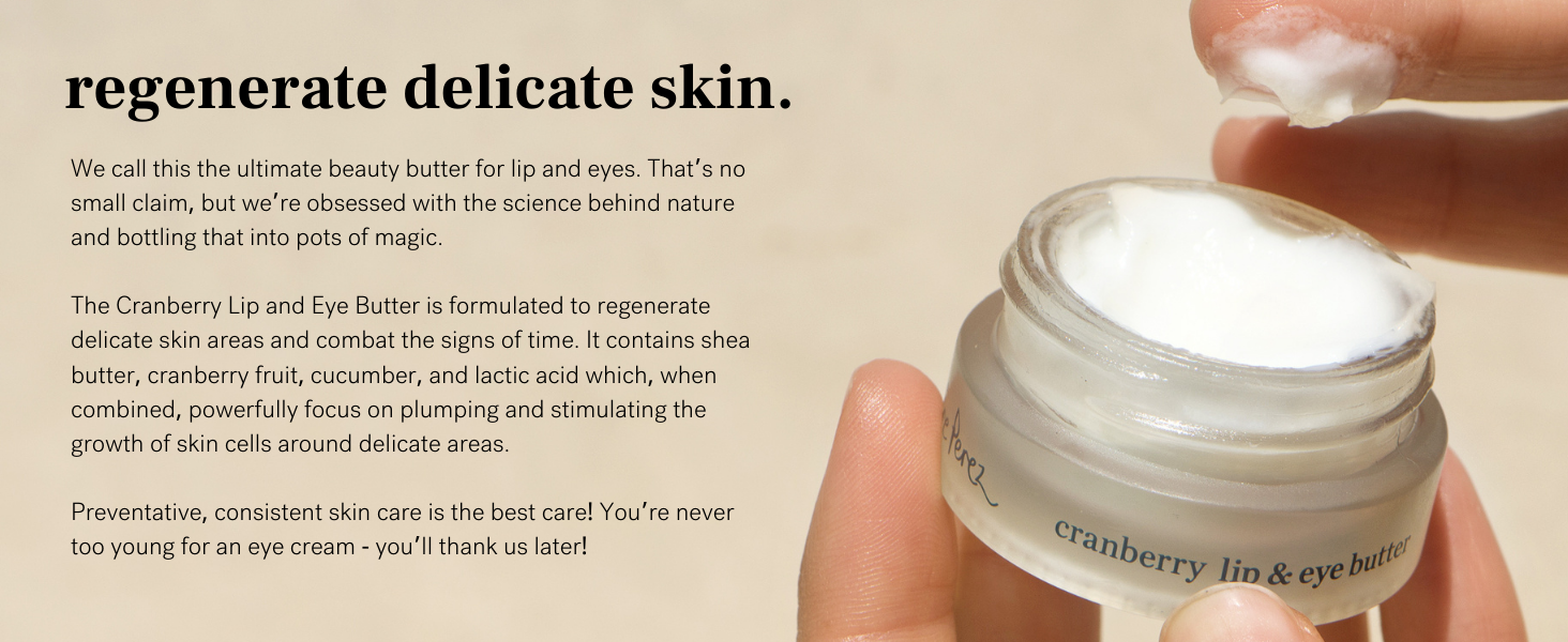 Regenerate delicate skin. Preventative skincare. Formulated to combat aging & help skin cell growth.