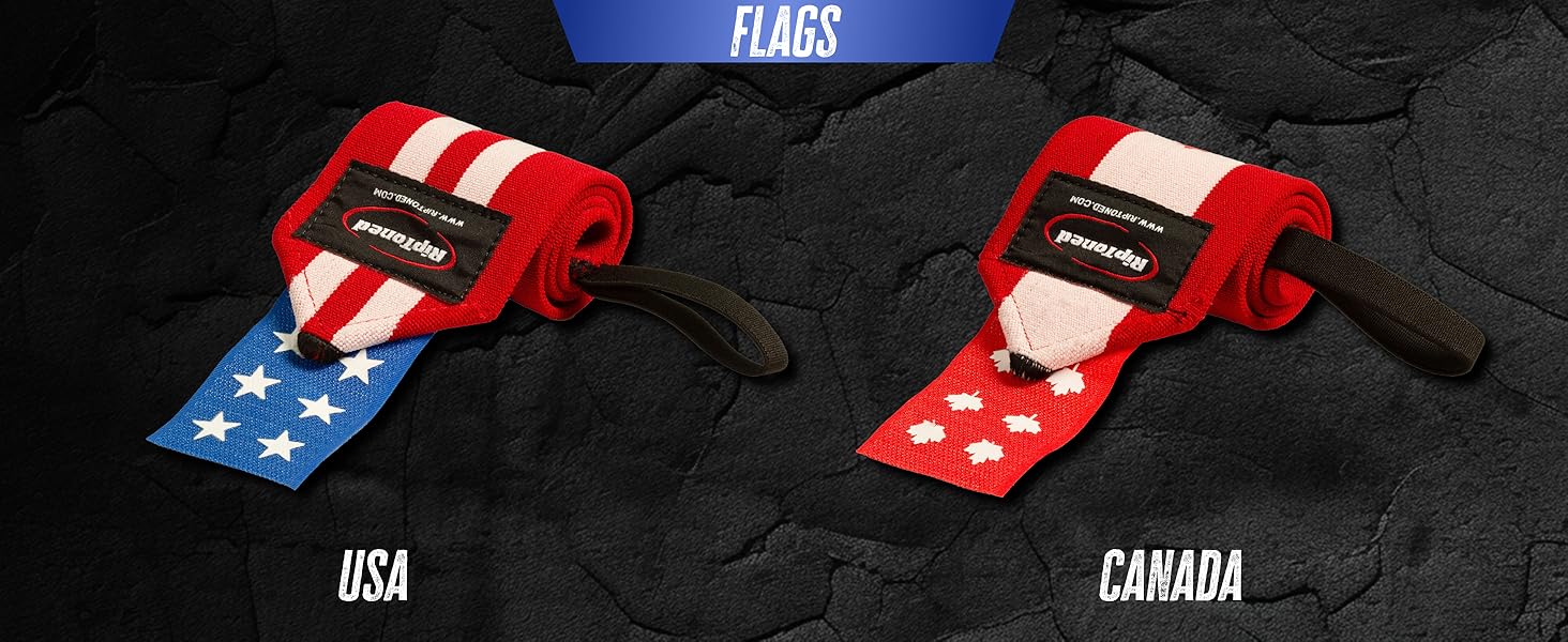 Wrist Wraps by Rip Toned, 18” Weightlifting Wrist Wraps for Men & Women