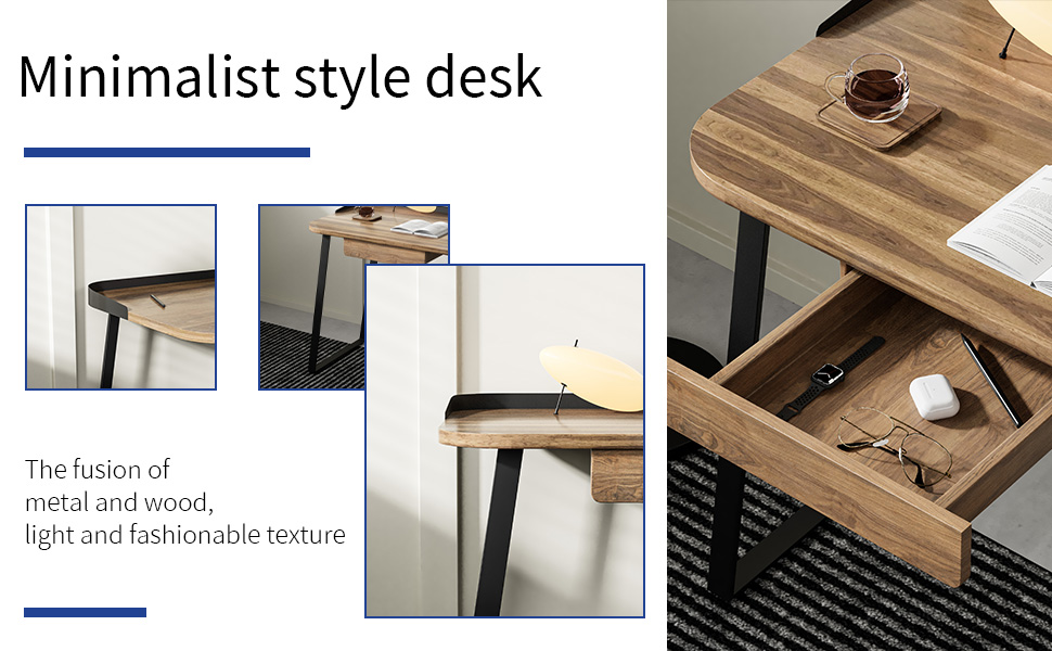 jiexi 35.6 in Home Office Small Desk, Computer Laptop Desk