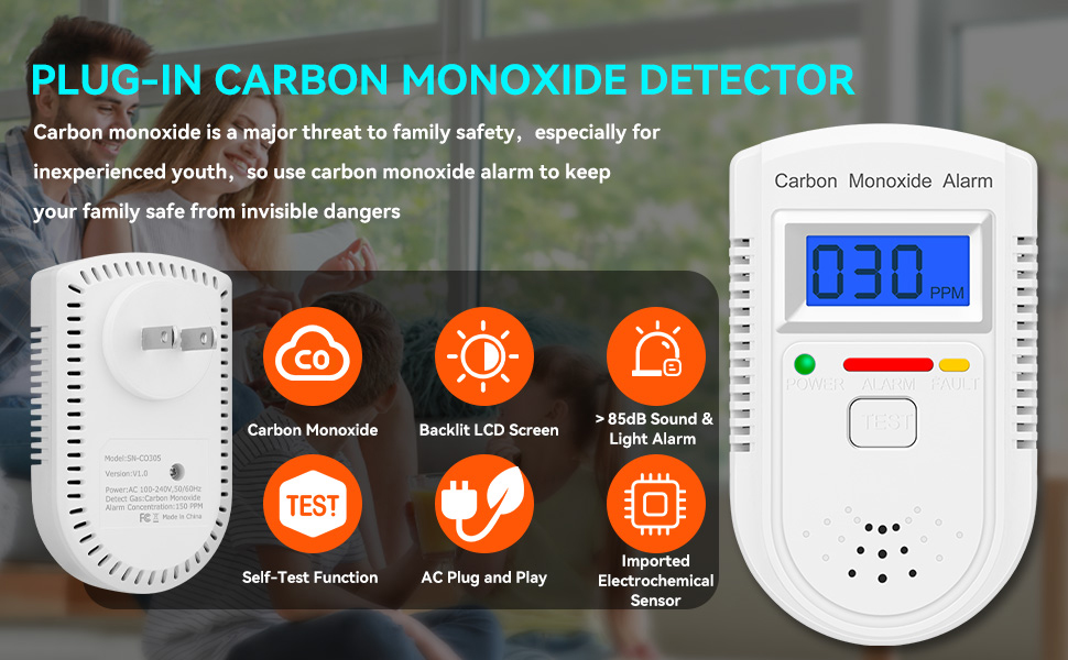 Carbon Monoxide Detector Plug In Beeping www.amazon.com