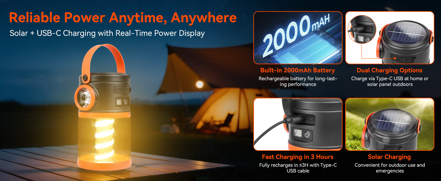 Camping Lantern Rechargeable