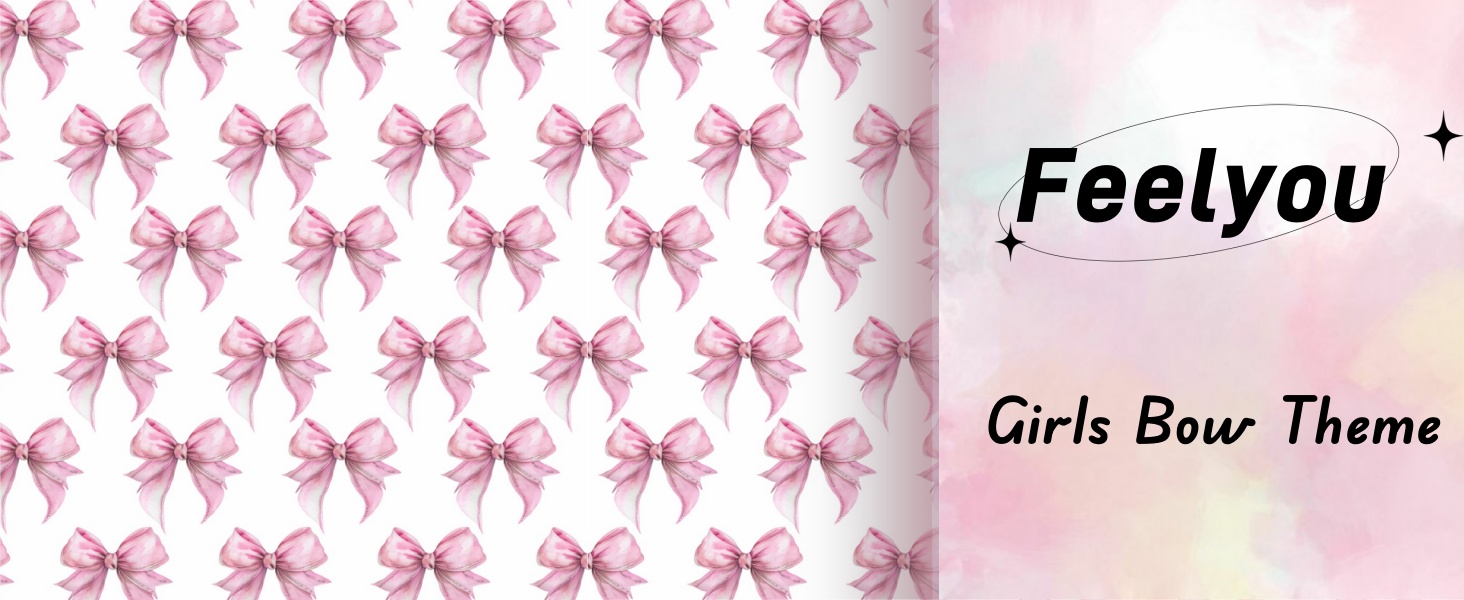 Feelyou Girl Cute Rabbit Twin Size Sheet Set Pink Bowknot