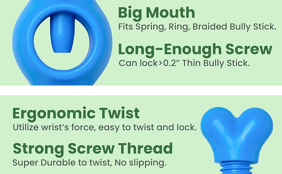 ChewEasy Interactive Bully Stick Holder for Dogs, Prevent