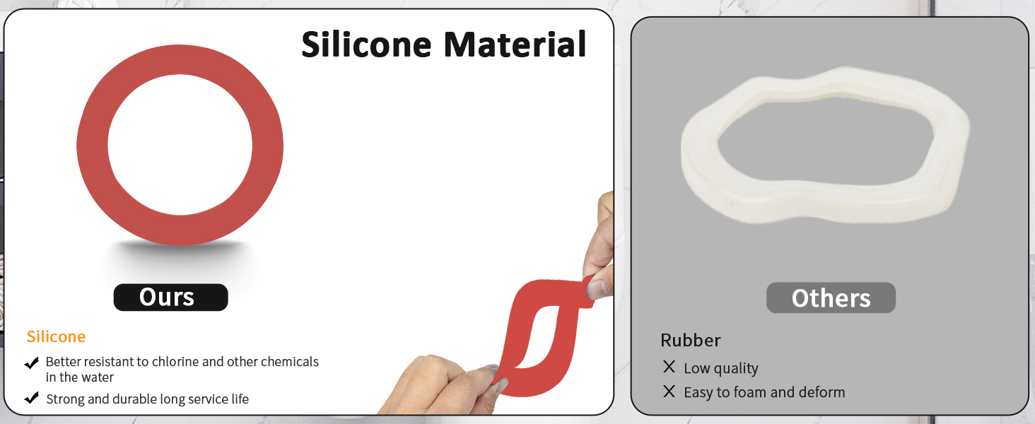 Flush Valve Seal for Mansfield, Upgraded Silicone Material 160 Toilet