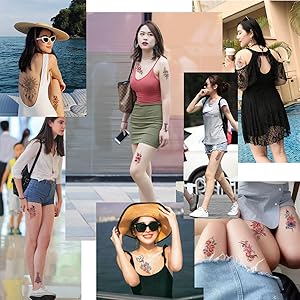 3D fashion sexy temporary tattoos