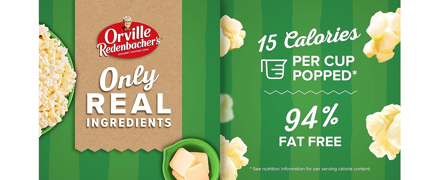Orville Redenbacher Smart Pop Butter Popcorn Mini Bags, 13.