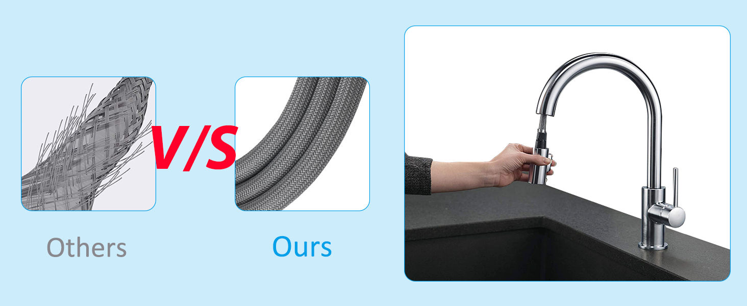 Hygie Rinse RP50390 RP44647 Kitchen Faucet Hose Replacement