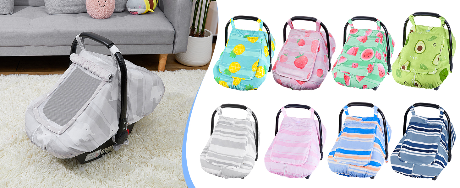 FIOBEE Baby Car Seat Cover, Car Seat Covers for Babies