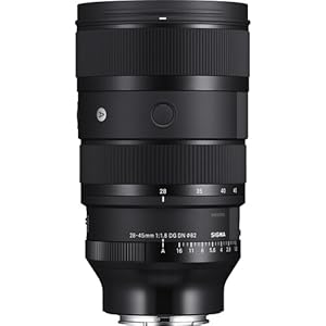 SIGMA シグマ　28-45mm F1.8 DG DN SONY ソニー Amazon.com : 28-45mm F1.8 DG DN for Sony E : Electronics