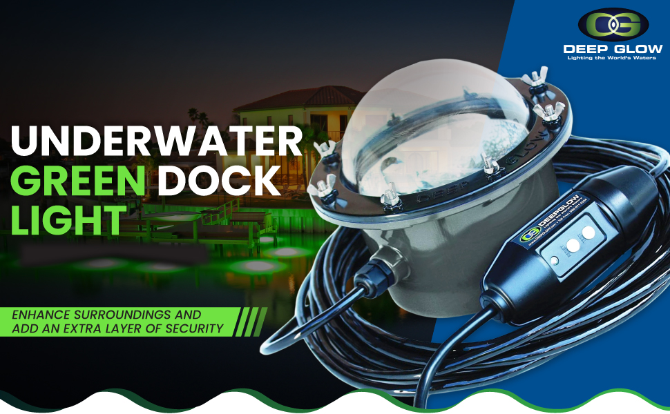 underwater dock light deep glow system green fishing submersible waterproof electric marine night