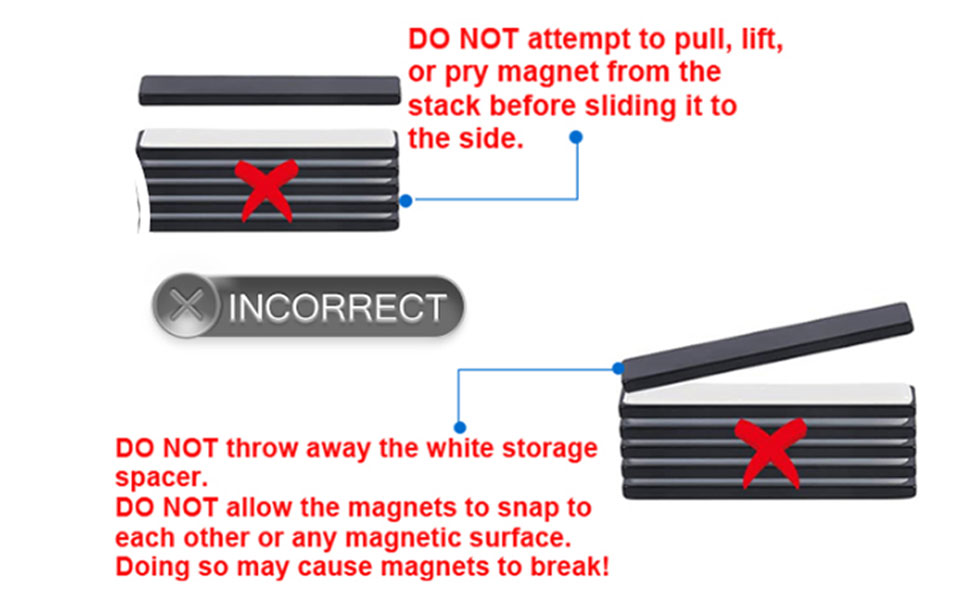 Excefore Waterproof Powerful Neodymium Bar Strong Rare Earth