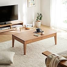 Amazon.co.jp: [ベルメゾン] ローテーブル 引出し付き テーブル