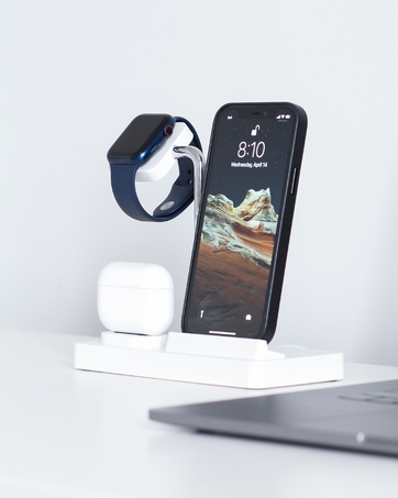 watch and airpod charging stand