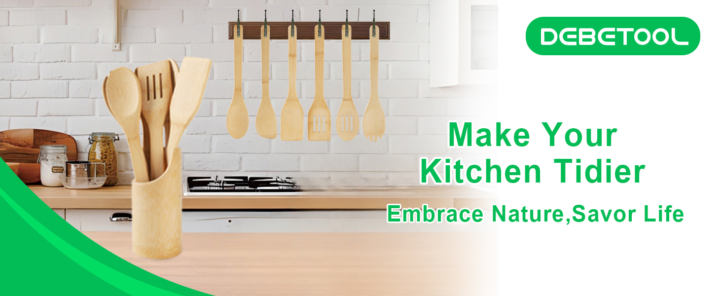 Bamboo Cooking Utensils Set