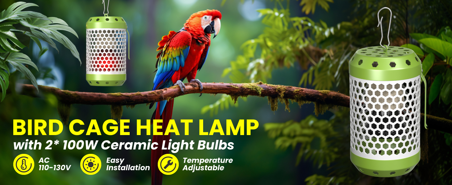 bird cage heat lamp