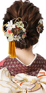 Amazon | [OTAKUMARKET] 髪飾り 成人式 振袖 2点セット つまみ