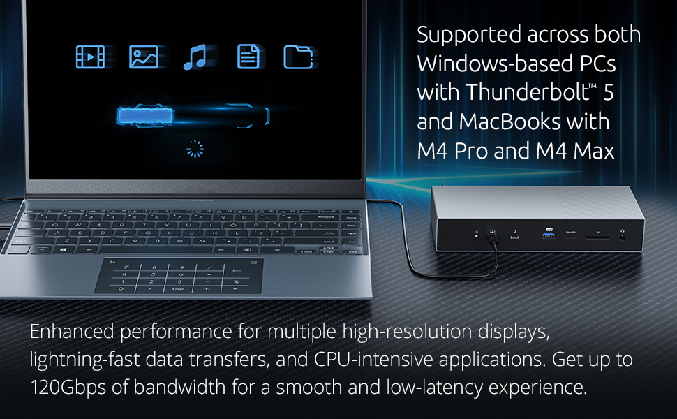 kensington sd5000t5 thunderbolt 5 dock thunderbolt 5 docking station thunderbolt dock