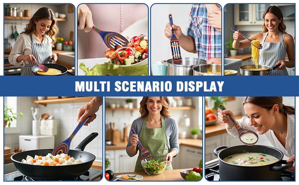 MYRAINBOW Wooden Spoons for Cooking