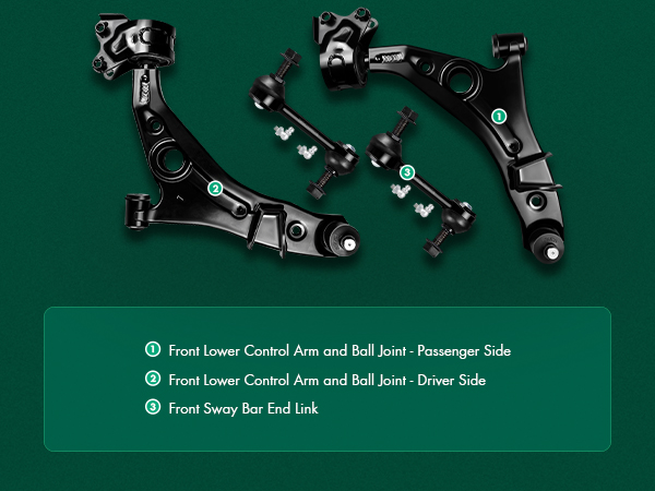 Amazon.com: SCITOO 4pcs Front Suspension Kit Lower Control